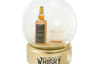 Whisky Snow Globe Desktop Ornament For Whisky Lovers