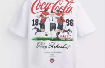 White Coca Cola Football Graphic T-Shirt sizes S to XXXL ) – Free click and collect
