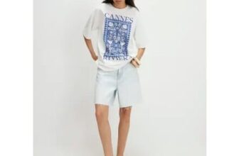 White Cotton Cannes Graphic T-Shirt