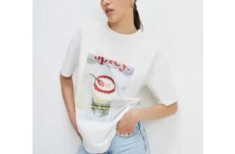 White Cotton Spicy Picante Boyfriend T-Shirt