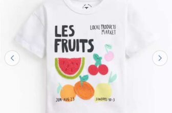 White Crochet Fruits Applique T-Shirt – Free C&C – 1-2 Years to 5-6 years