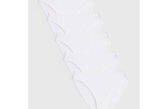 White High Leg Cotton Knickers 5 Pack – Size 20