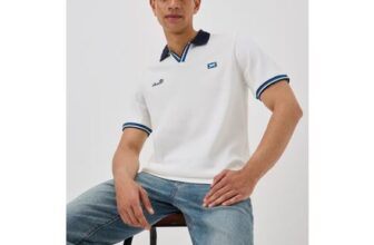 White Scotland Football Polo Shirt