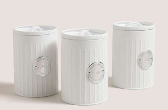 White Tea/Coffee/Sugar Canisters – 99p C&C