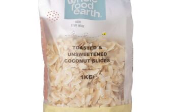 Wholefood Earth Toasted and Unsweetened Coconut Slices 1 kg GMO Free £9.73 S&S