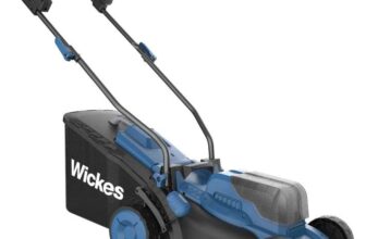 Wickes 18V Cordless 33cm Brushless Lawnmower – 1 x 4.0Ah