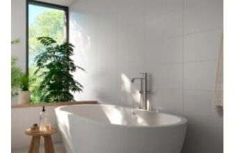 Wickes White Satin Ceramic Wall Tile – 600 X 300mm
