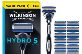 Wilkinson Sword Hydro 5 Mens Razor, 1 Reusable Handle Plus 13 Refill Blades – (£14.25 / £12.75 S&S)