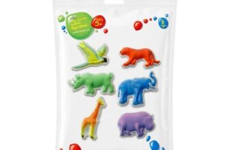 Wilko Make Your Own Safari Figurines Kit, Plaster Of Paris, Moulds, Paint, Brush