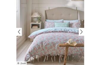 William Morris Superking Powder Blue Clover Duvet Set