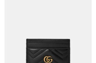 Womens GG Leather Marmont Card Case
