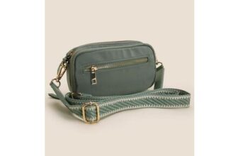 Womens Sage Nylon Mini Camera Bag