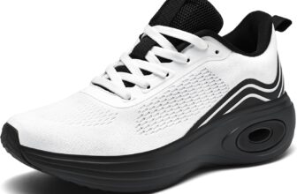 Womens Trainers Lightweight Running Shoes Ladies Mesh Breathable Cushioned Walking Sneakers for Athletic Sports Tennis Jogging Gym Outdoor
