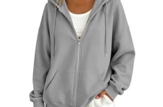 Womens UK Oversized Plain Hoodies with Pockets
