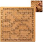 Wooden Jigsaw Puzzle for Adults – Hard & Fractal Tray Puzzle,Unique Mind Teaser & Difficult Brain Game,Laser-Cut Labyrinth Design for Precision Fit,Creative Travel Gift