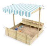 Wooden Sandpit with Canopy – Free C&C