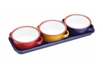 World of Flavours Enamel Dip Bowls Set