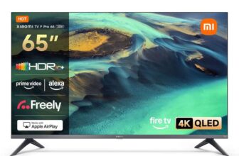 XIAOMI TV F Pro 65 Inch (165 cm), 4K UHD QLED, Smart TV, Fire TV, HDR10, 60Hz with 120Hz Game Boost Mode