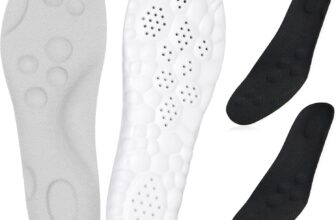 XXXFLOWER Arch Support Insoles for Men – Insoles Men & Women Orthotic Inserts for Flat Feet, Shock Absorbing Running Walking Insoles for Hiking Tennis Basketball Sneakers(Black and Grey)