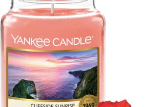Yankee Candle Scented Candle Cliffside Sunrise Large Jar Long Burning Candles: up to 150 Hours Perfect Gifts for Women