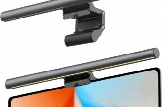 Yeelight Monitor Light Bar Touch Control, 1500Lux Dimmable USB Powered LED Light Bar, Stepless Adjustable Color Temperature Monitor Lights, No Glare & Eye-Care Curved PC Screen Lamp for Home Work Game