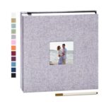 Yopih Self-Adhesive Photo Album, 40 Pages, Window, Grey