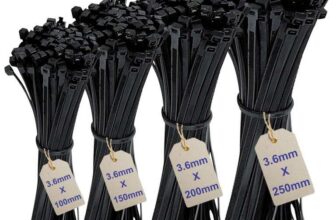 ZARB 200Pcs Cable Ties Assortment with 4 Sizes (100/150/200/250mm) x 3.6mm – Sold by Zarb FBA