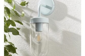 Zink Mount Outdoor Wall Lantern – Light Blue, Matt Light Grey, Mint Or Ivory