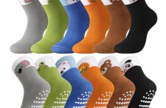 Zuimei 6 Pairs Baby Anti-Slip Socks Cartoon Animals 1-3 Years