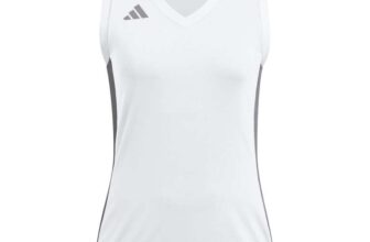 adidas Quickset Sleeveless Volleyball Jersey in White Size-XS