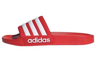 adidas Unisex Adilette Shower Slides 6-10 Red