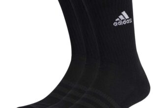 adidas Unisex Cushioned Crew Socks 3 Pairs Socks (pack of 3) Age 3-4 Years
