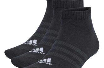 adidas Unisex Kids Thin and Light Sportswear Low-Cut Socks 3 Pairs – 7-8 Years