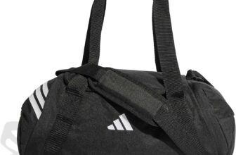 adidas Unisex Tiro Duffle Bag Small Duffel Bag, Black/White, One Size