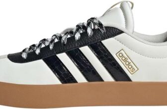 adidas VL Court 3.0 Shoes Colour: Off White Core Black Gold Met Sizes 6-13
