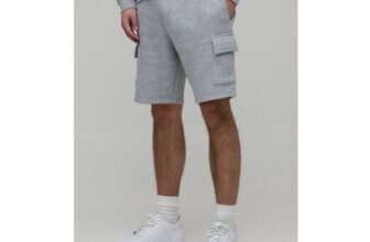 boohooMAN Essential Slim Fit Cargo Jersey Short