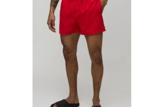 boohooMAN Short Length BM Autograph Swim Short