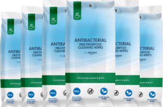 by Amazon Antibacterial Multipurpose Cleaning Wipes, fresh, 252 Count, 42 count (Pack of 6)