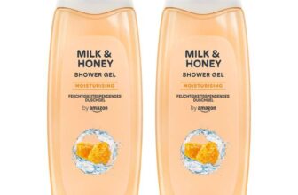 by Amazon Milk & Honey Shower Gel, 2 x 500ml /Sea Salt & Mint Shower Gel, 2 x 500ml/Almond & Orange Shower Cream, 2 x 500ml- S&S £2.46