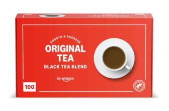 by Amazon Original Black Tea Bags, Rainforest Alliance Certified, 100 count – S&S £1.66