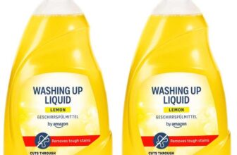 byAmazon Washing Up Liquid, Lemon 500ml (Pack of 2)
