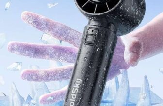 coldSky FY8002 Portable USB-C Rechargeable Handheld Personal Fan ( 4000mAh / 5 Speeds / Upto 12 hours ) Home Life Flagship Store(UK Stock)