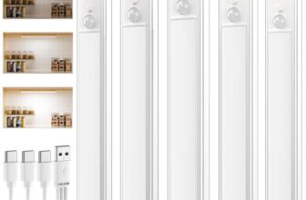 daphomeu 5 Pack Rechargeable Under Cupboard Kitchen Lights, Dimmable. Sold by HIKOO / FBA