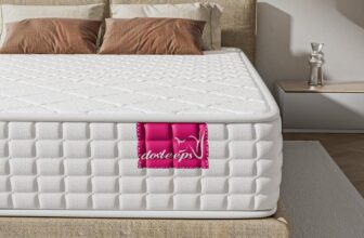 dosleeps Single Mattress 3FT 10 Memory Foam & Pocket Sprung 9-Zone Orthopedic Support, Breathable Cover, Motion Isolation,Medium Firm,Edge Support 90x190x25cm