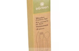 eGreen Mixed Wooden Cutlery Set – 18 Pieces