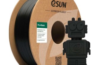 eSUN PLA Filament 1.75mm, PLA Basic Dimensional Accuracy /- 0.05mm, 1KG Spool (2.2 LBS) – Sold by eSUN Official Store / FBA