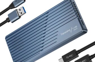 fanxiang 40Gbps M.2 NVMe SSD Enclosure with Cooling Fan, Aluminum NVMe Enclosure LDCEMS /FBA