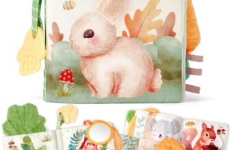 hahaland Baby Books 0-6 Months, Soft Cloth Newborn Books Toy for Babies
