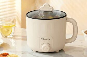 iAgreea Portable Non-Stick Multi-Function Electric Cooking Pot – 600W, 1.6L