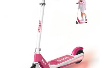 iK1S Kids Electric Scooter with LED, Ages 6-10, 7km Range